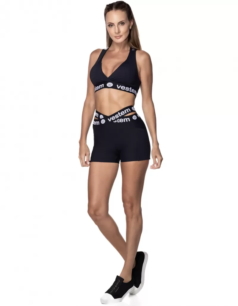 Vestem - Sports bra Camouflage Black and white - TOP508.ESS.C0002 Vestem - Sports bra Camouflage Black and white - TOP508.ESS.C0002