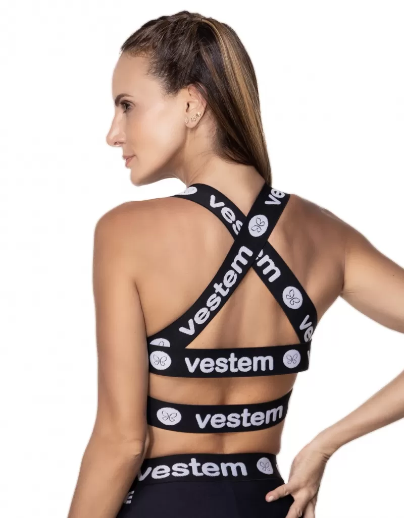 Vestem - Sports bra Camouflage Black and white - TOP508.ESS.C0002 Vestem - Sports bra Camouflage Black and white - TOP508.ESS.C0002