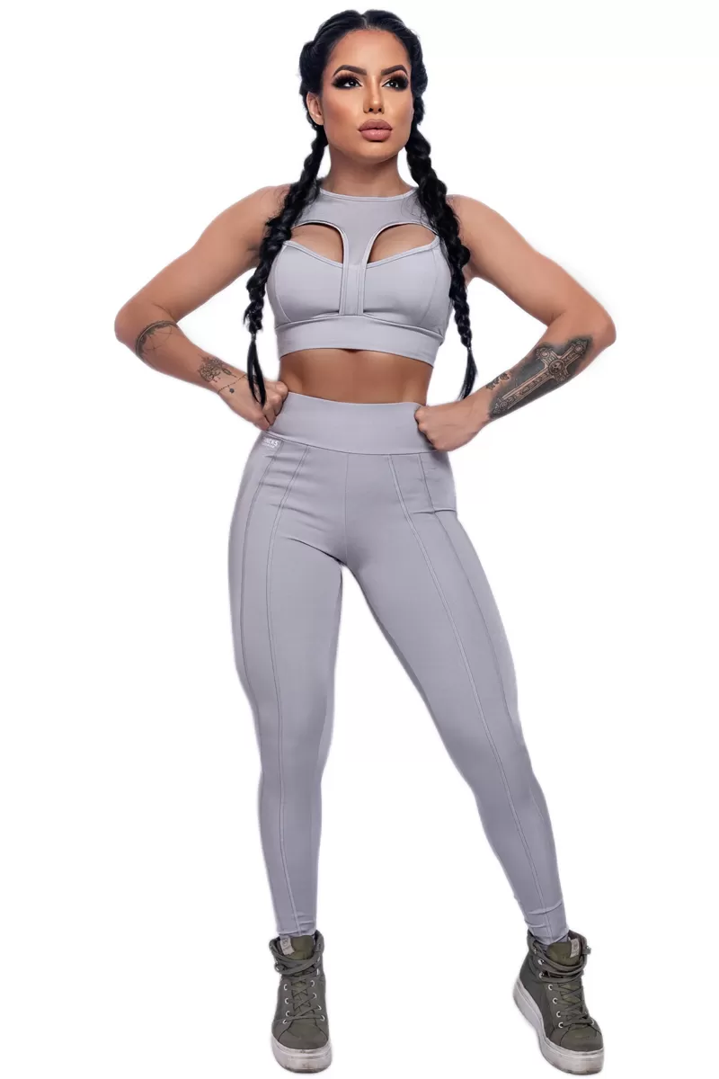 Trincks - Set Leggings and Top Style Silver - Trincks - Set Leggings and Top Style Silver -