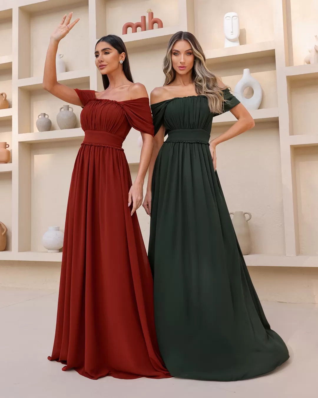 Dot Clothing - Dress Dot Clothing Shoulder to Shoulder Embroidered - 2044BORDO Dot Clothing - Dress Dot Clothing Shoulder to Shoulder Embroidered - 2044BORDO
