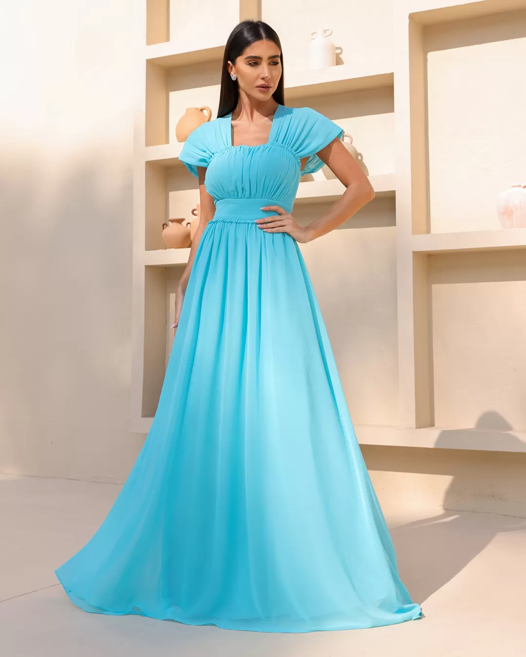 Dot Clothing - Dress Dot Clothing Shoulder to Shoulder Blue - 2044AZUL Dot Clothing - Dress Dot Clothing Shoulder to Shoulder Blue - 2044AZUL