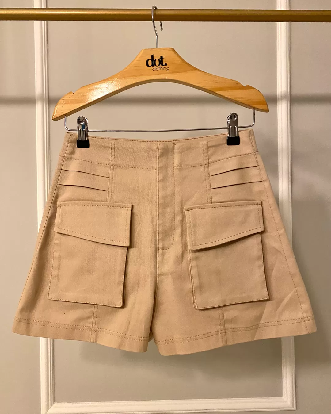 Dot Clothing - Dot Clothing Pockets Beige Shorts - 2058BEGE Dot Clothing - Dot Clothing Pockets Beige Shorts - 2058BEGE