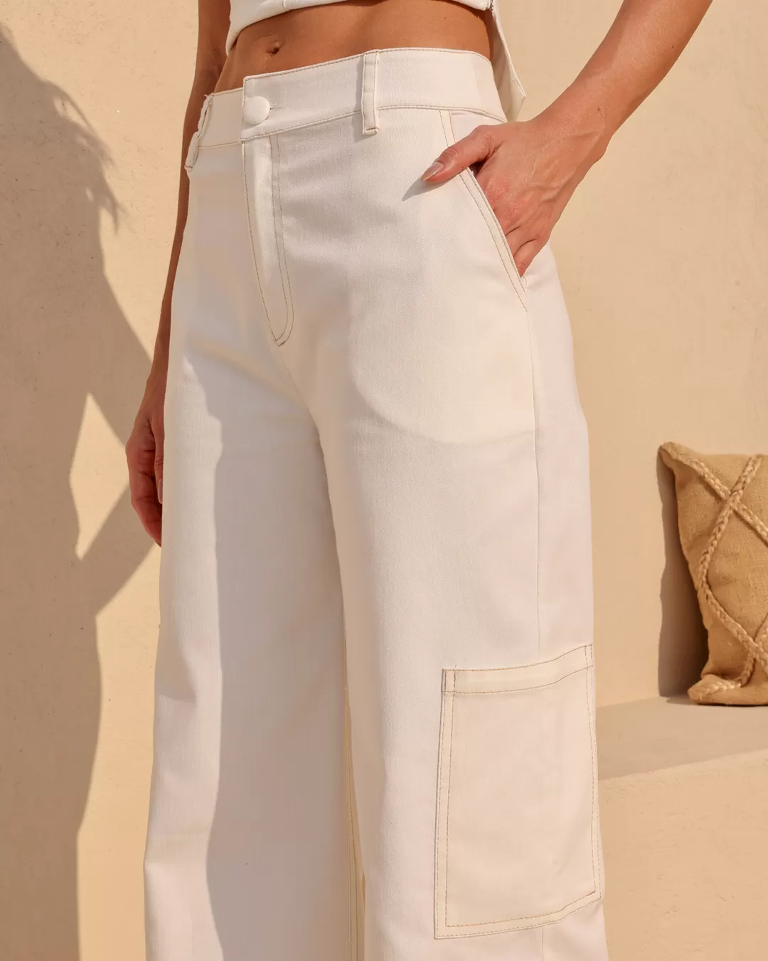 Dot Clothing - Pants Dot Clothing Jeans Pantalona Offwhite - 2057OFF Dot Clothing - Pants Dot Clothing Jeans Pantalona Offwhite - 2057OFF