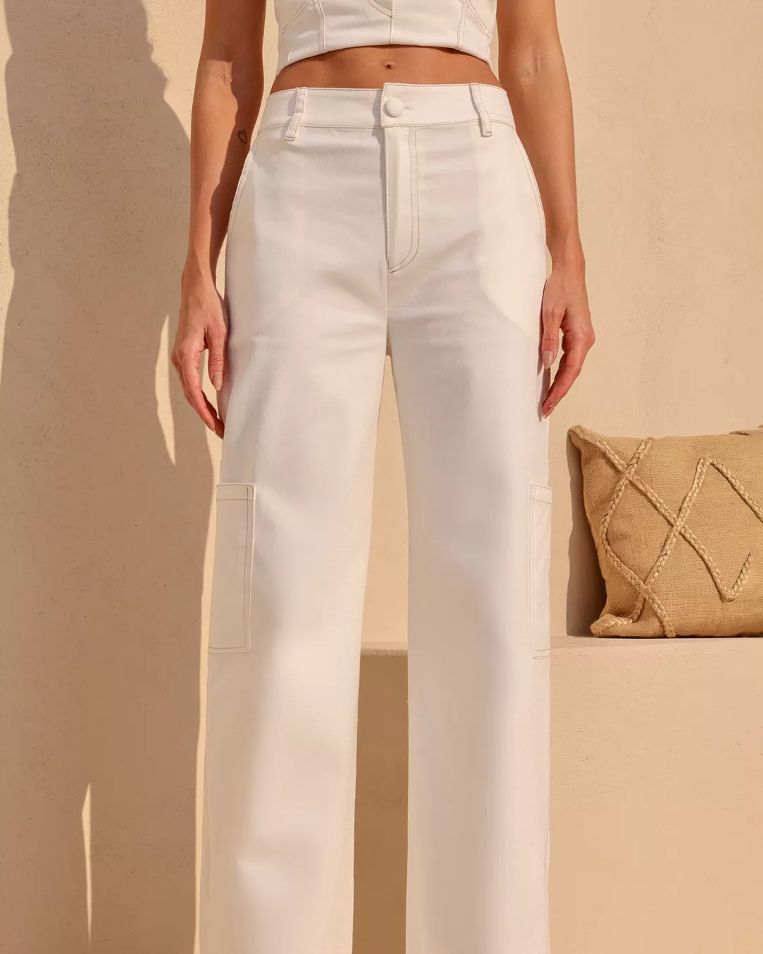 Dot Clothing - Pants Dot Clothing Jeans Pantalona Offwhite - 2057OFF Dot Clothing - Pants Dot Clothing Jeans Pantalona Offwhite - 2057OFF