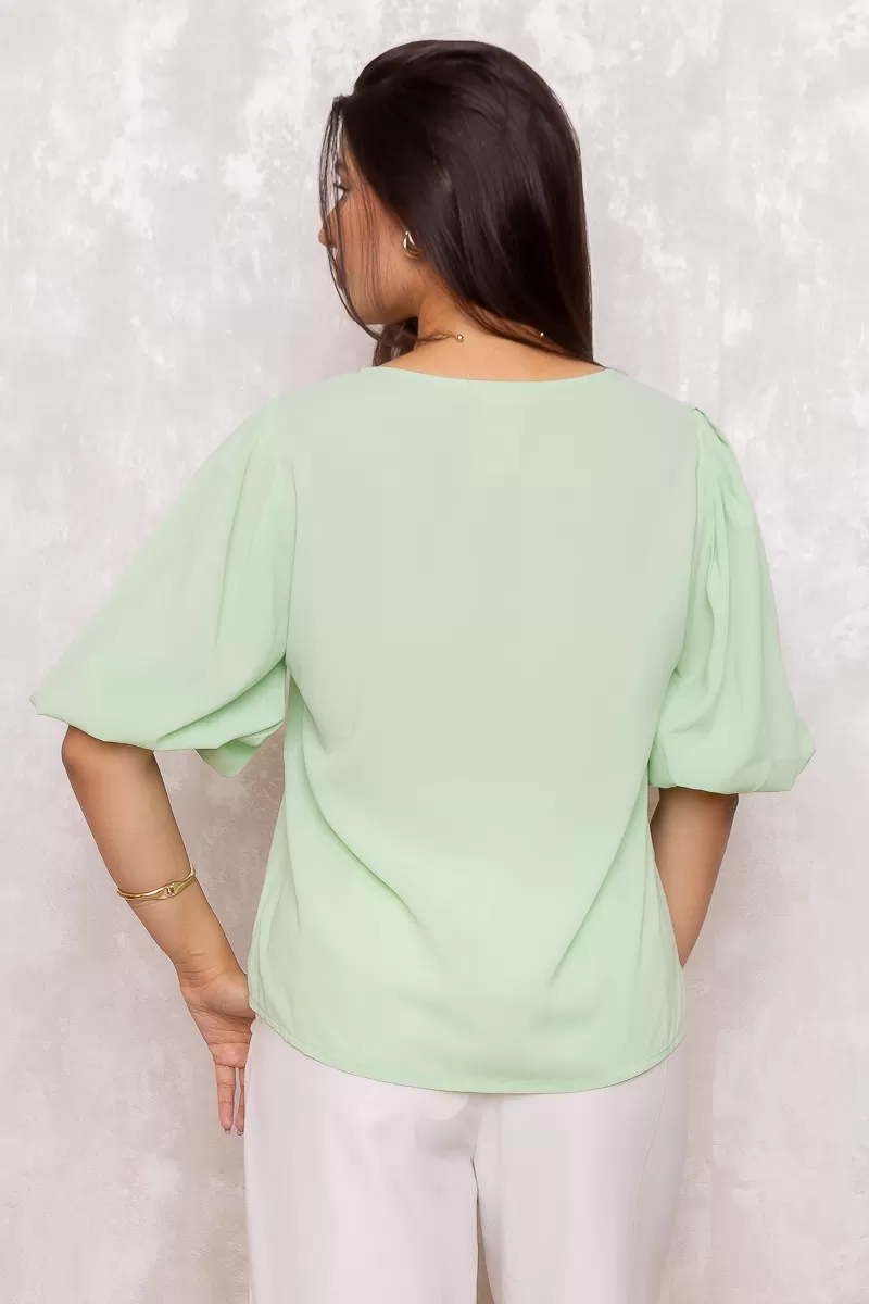 Innocence - Shirt Innocence Green Crepe - 10698VERDE Innocence - Shirt Innocence Green Crepe - 10698VERDE