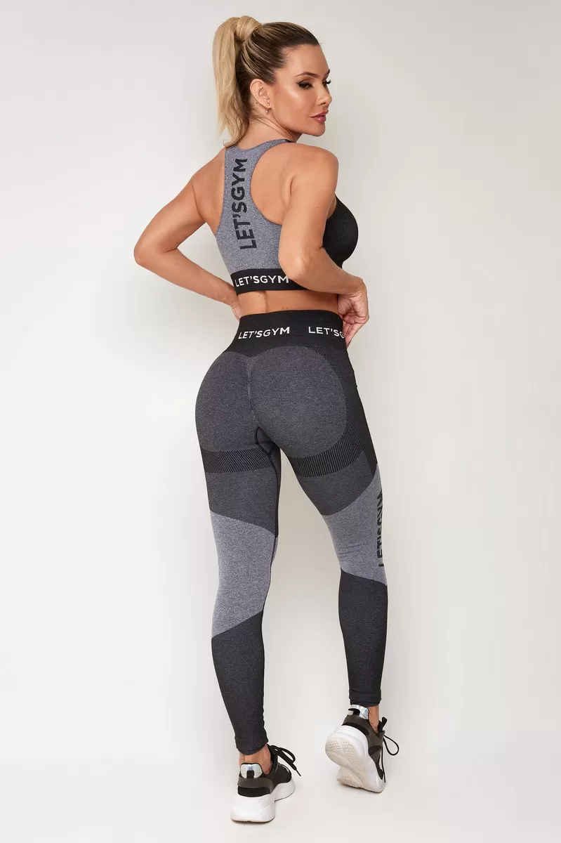 Lets Gym - Legging Seamless Super Power Merge Dark - 2161ME Lets Gym - Legging Seamless Super Power Merge Dark - 2161ME