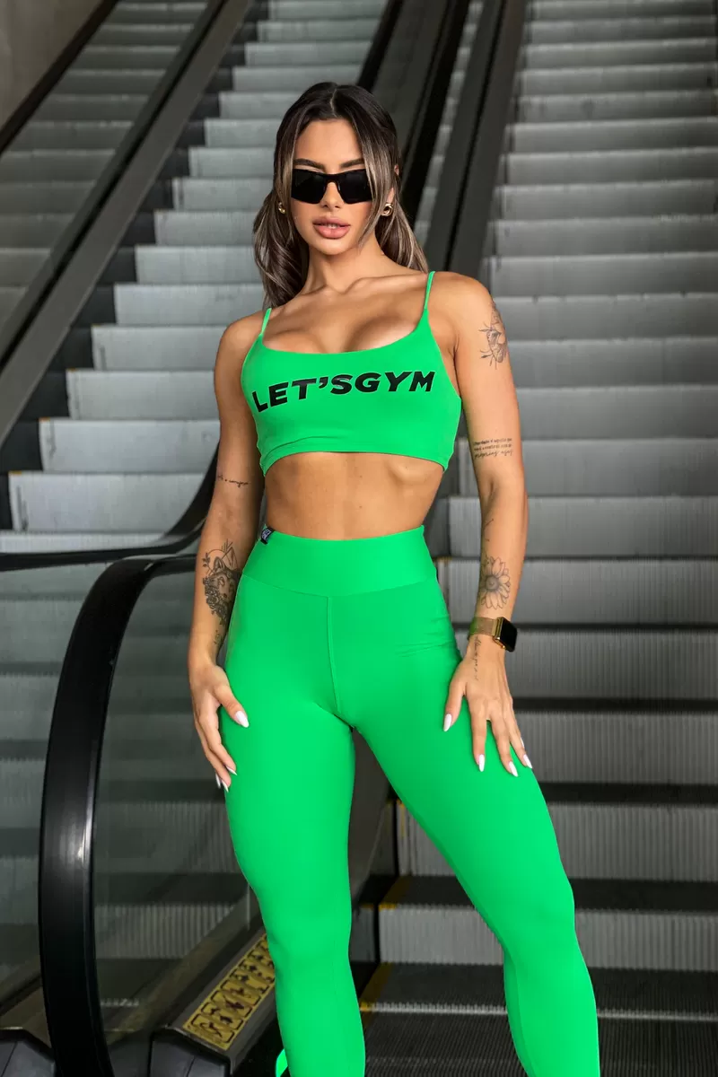 Lets Gym - Top Light Basic Green - 2386VD Lets Gym - Top Light Basic Green - 2386VD