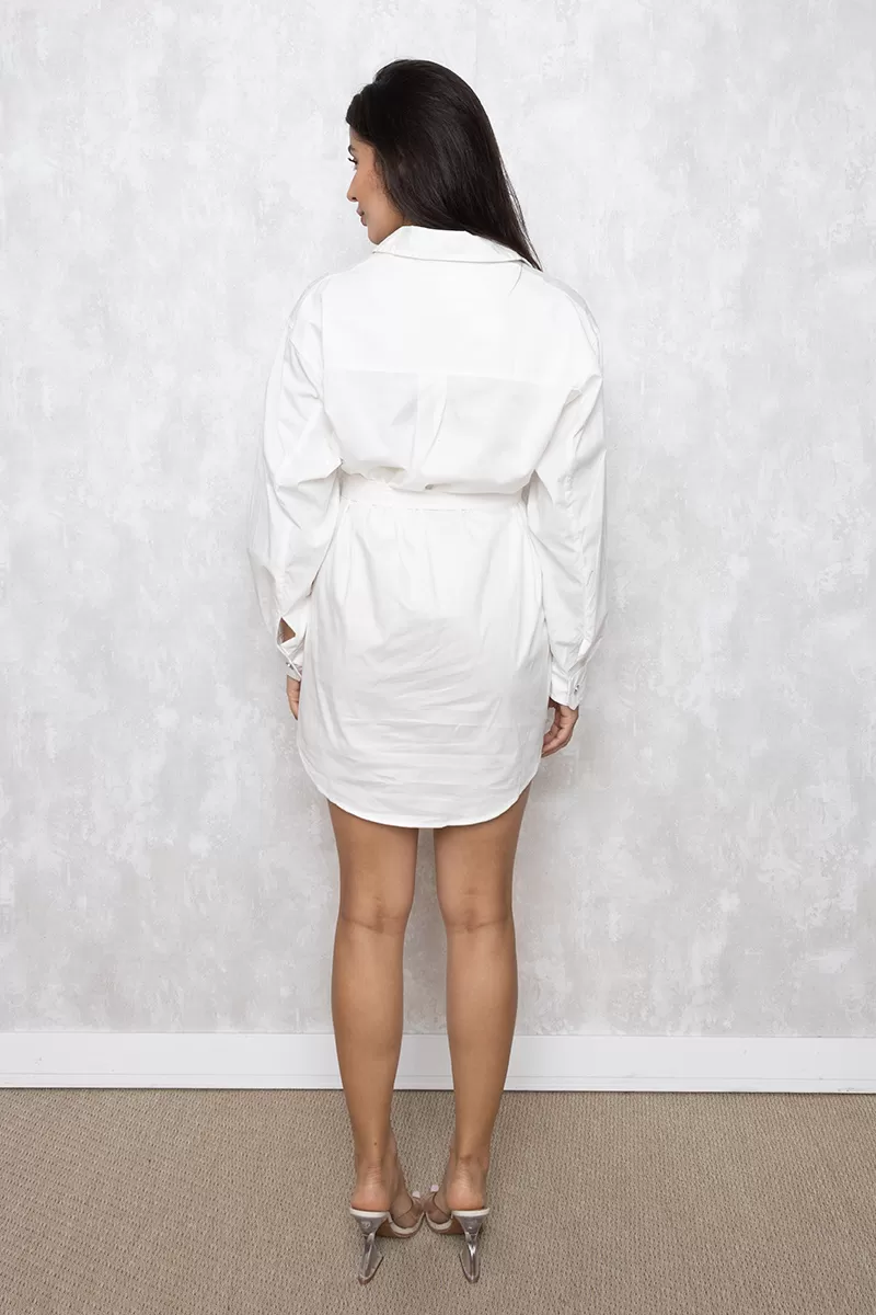Miss Misses - Miss Misses Long Sleeve Offwhite Shirt - 18510OFF
