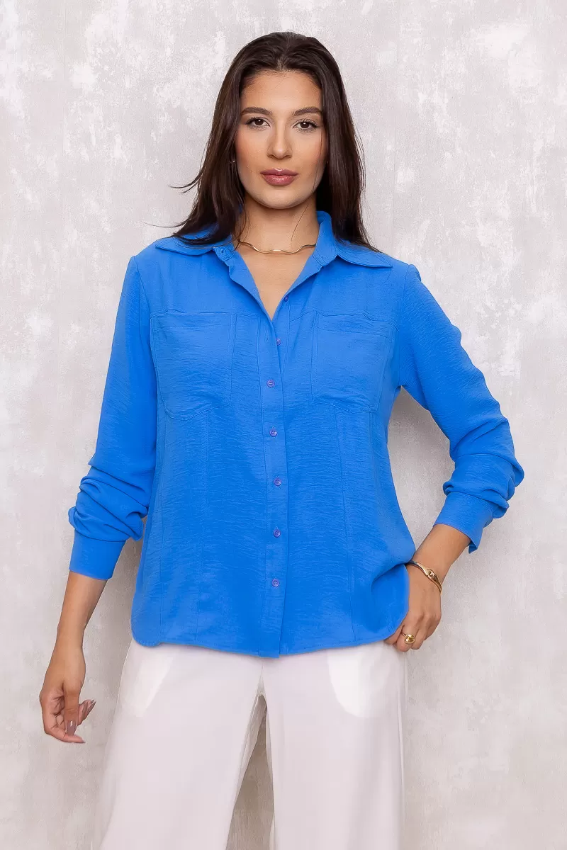 Dot Clothing - Blue Dot Clothing Long Sleeve Shirt - 1693AZUL Dot Clothing - Blue Dot Clothing Long Sleeve Shirt - 1693AZUL