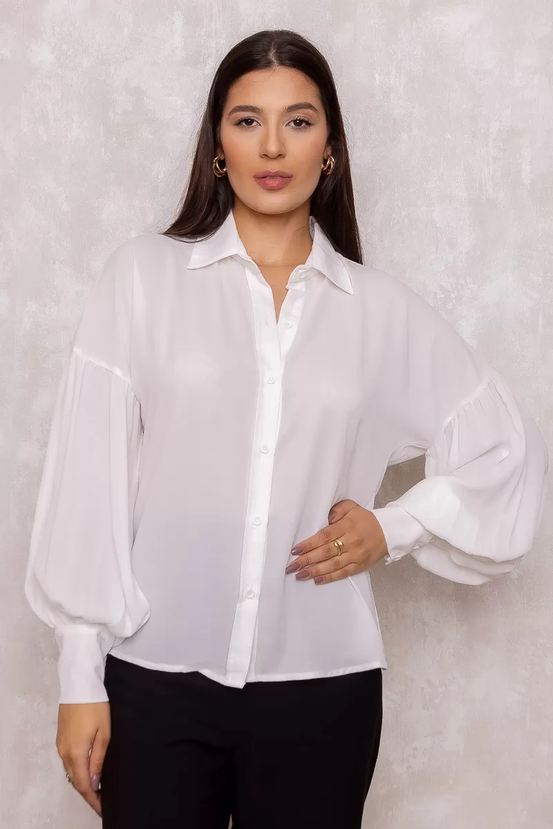 Dot Clothing - Dot Clothing Long Sleeve Offwhite Shirt - 1862OFF