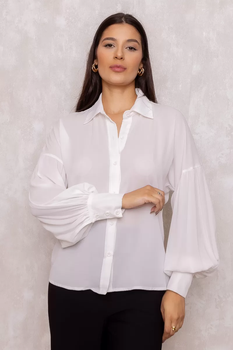 Dot Clothing - Dot Clothing Long Sleeve Offwhite Shirt - 1862OFF Dot Clothing - Dot Clothing Long Sleeve Offwhite Shirt - 1862OFF