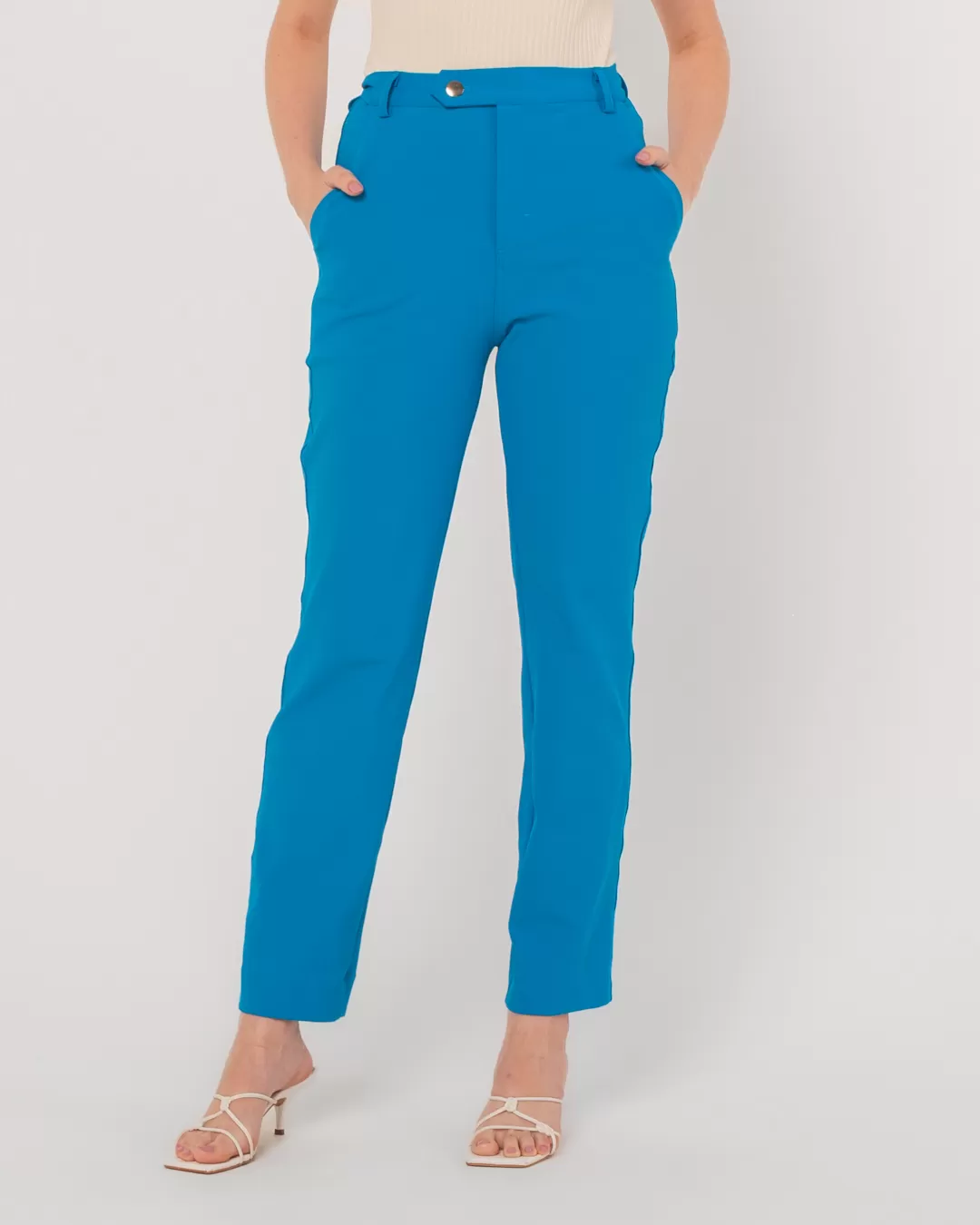 Miss Misses - Miss Misses Pants With Pockets Straight Blue - 54040002 Miss Misses - Miss Misses Pants With Pockets Straight Blue - 54040002