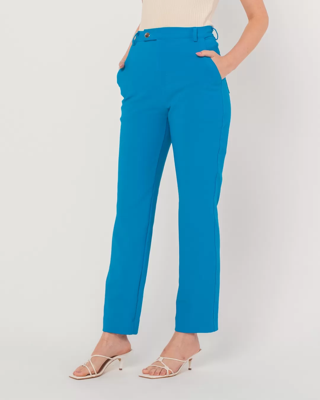 Miss Misses - Miss Misses Pants With Pockets Straight Blue - 54040002 Miss Misses - Miss Misses Pants With Pockets Straight Blue - 54040002