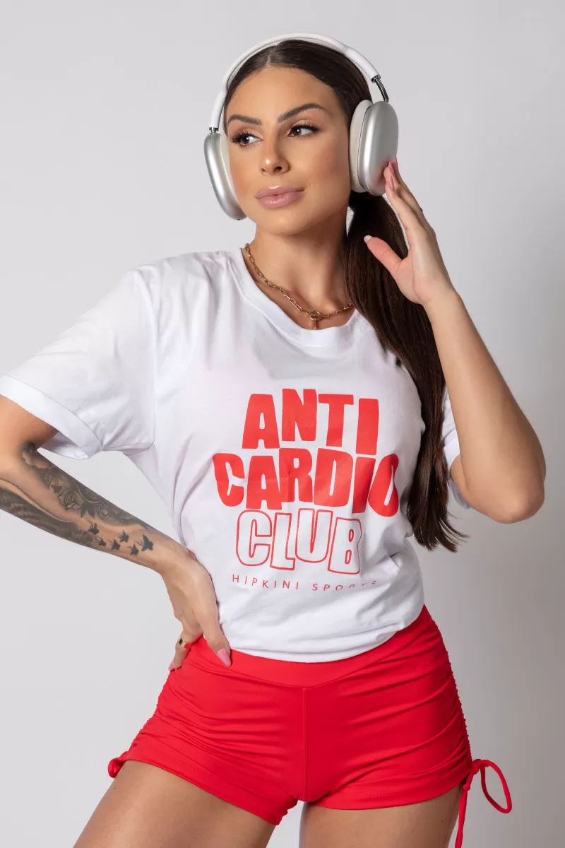 Hipkini - Large White Gymrat T-Shirt with Silk - 33330180 Hipkini - Large White Gymrat T-Shirt with Silk - 33330180