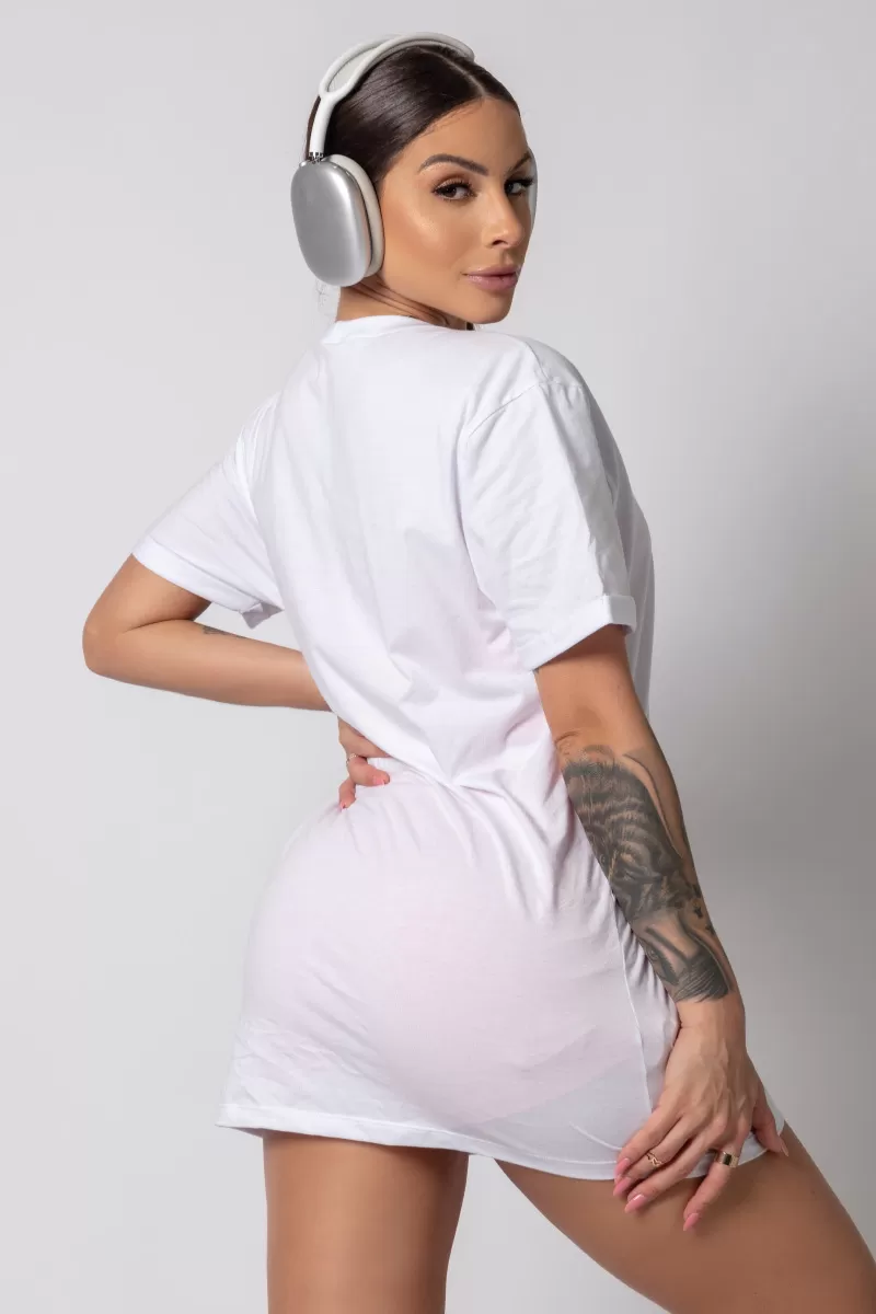 Hipkini - Large White Gymrat T-Shirt with Silk - 33330180 Hipkini - Large White Gymrat T-Shirt with Silk - 33330180