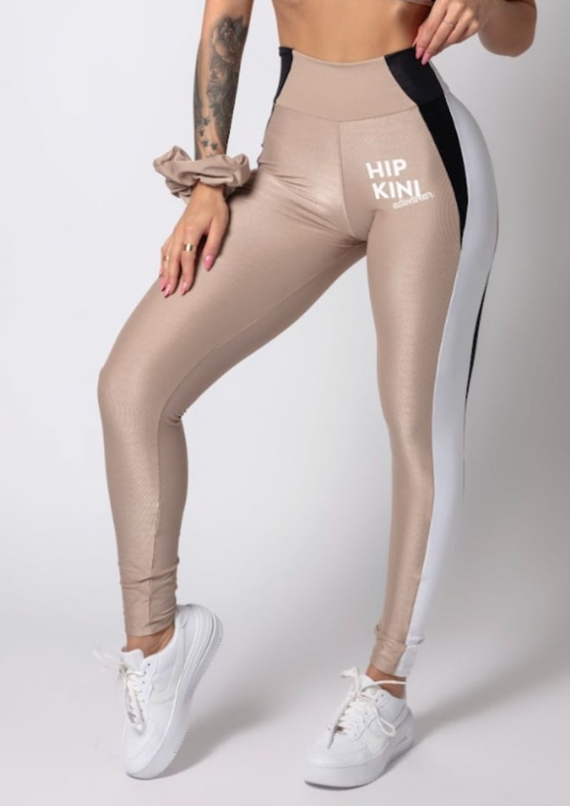 Hipkini - Gymrat Cappuccino Legging with Black - 33330168