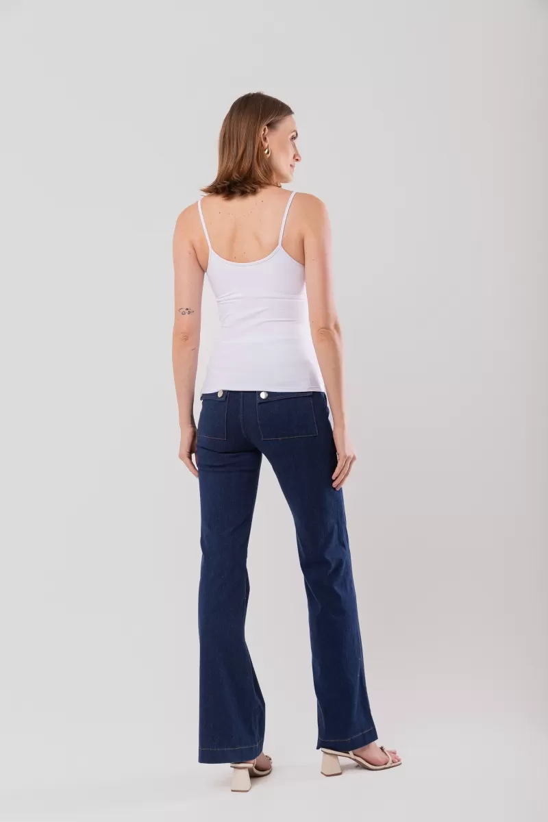 Hidrogênio - WHITE AMNI THIN STRAP TANK - 15621002 Hidrogênio - WHITE AMNI THIN STRAP TANK - 15621002