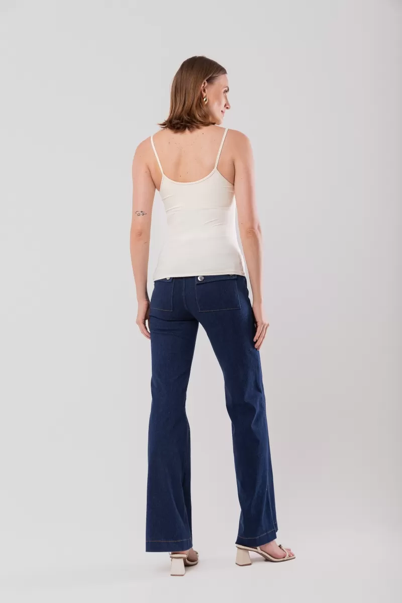 Hidrogênio - AMNI OFF WHITE THIN STRAP TANK - 15621018 Hidrogênio - AMNI OFF WHITE THIN STRAP TANK - 15621018