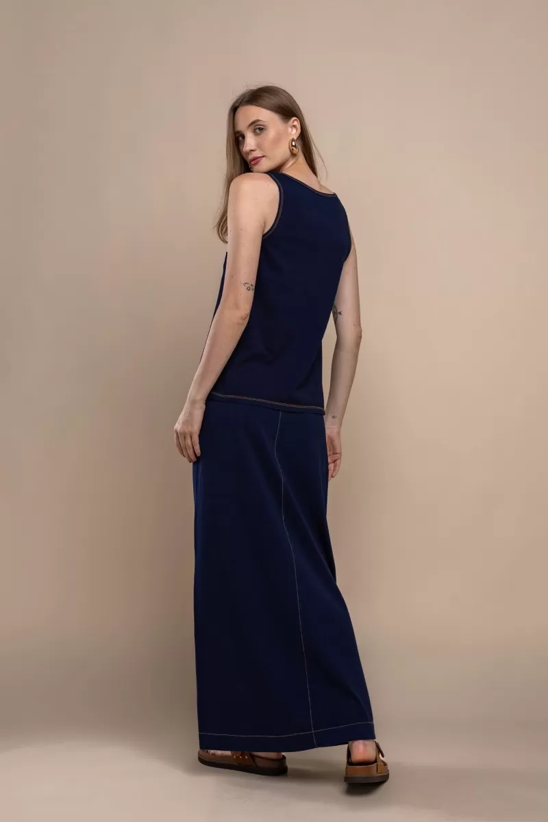 Hidrogênio - Tank Shirt With Stitching - 18467042