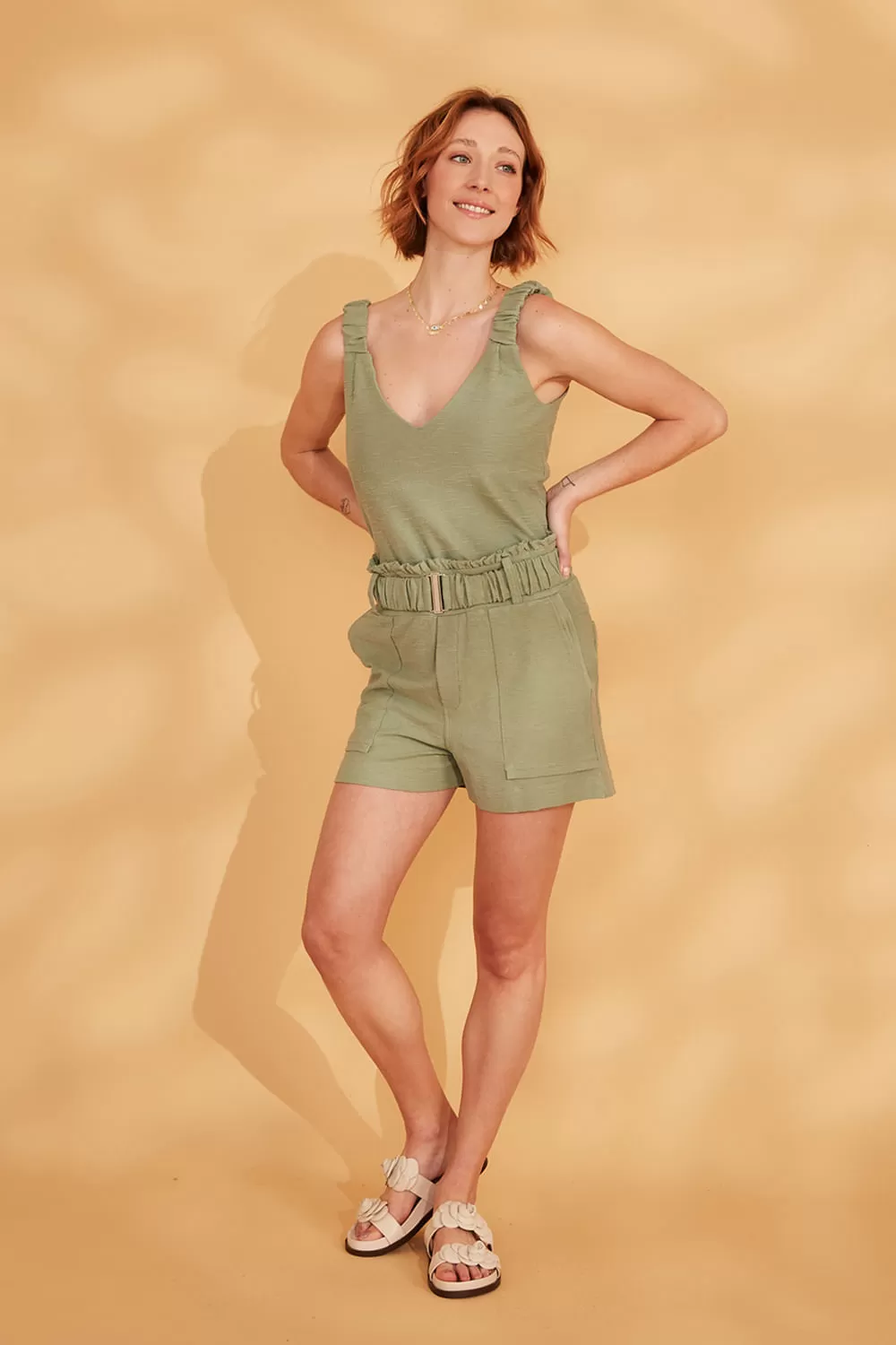 Hidrogênio - SILVER GREEN RUSHED STRAP VAT - 18891417 Hidrogênio - SILVER GREEN RUSHED STRAP VAT - 18891417