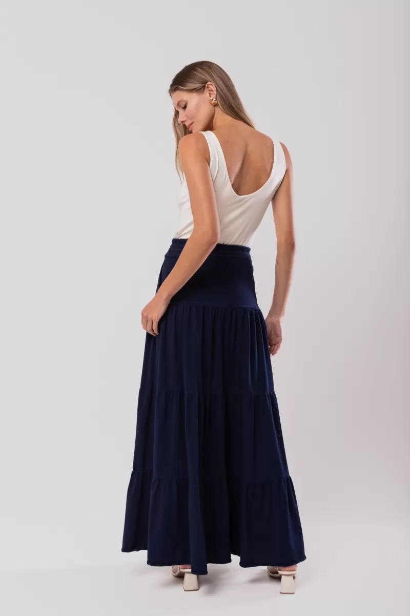 Hidrogênio - TRES MARIAS LONG SKIRT WITH CHANNELS AND ROLLER - 18599042 Hidrogênio - TRES MARIAS LONG SKIRT WITH CHANNELS AND ROLLER - 18599042