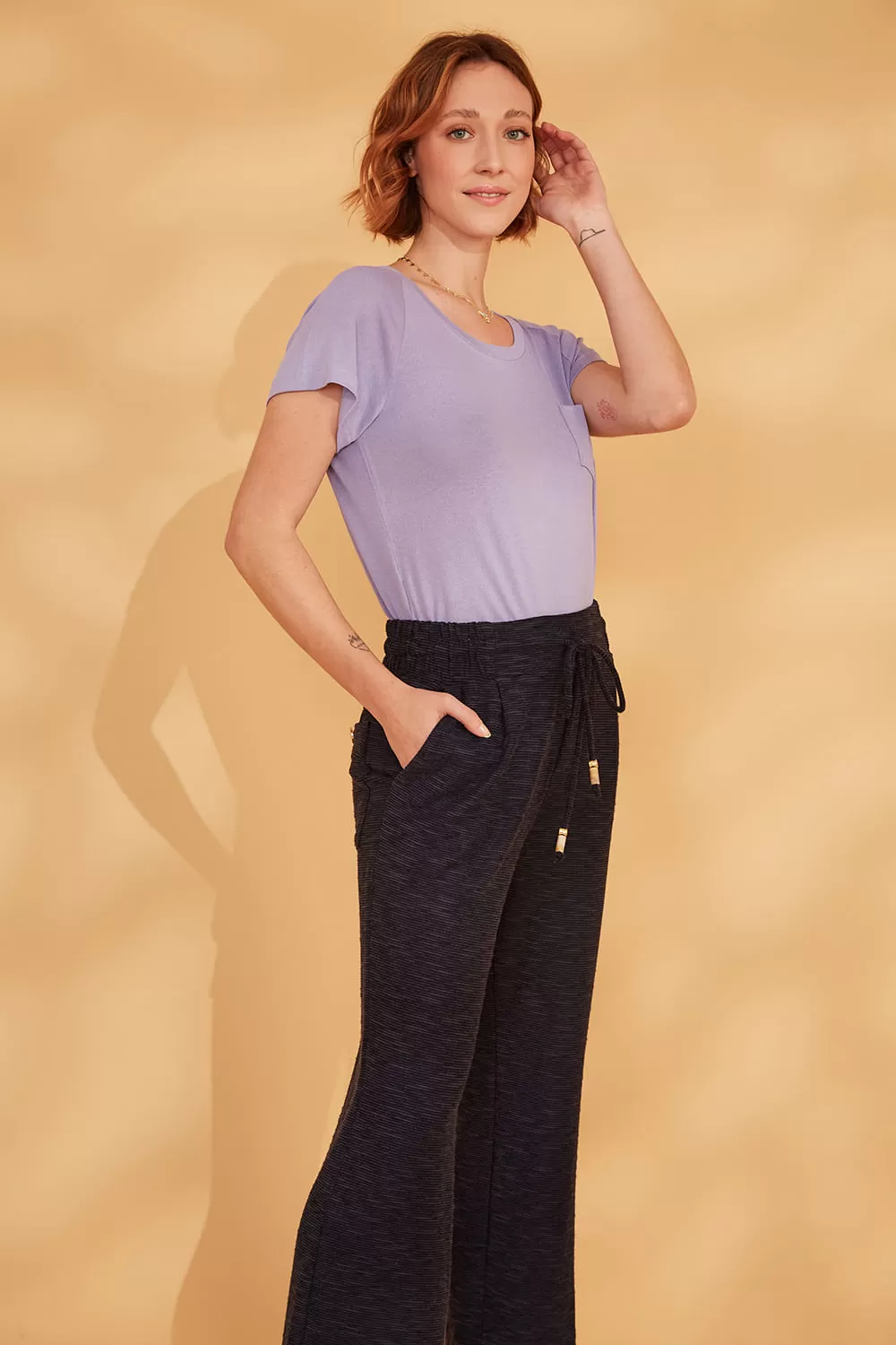 Hidrogênio - PANTALON PANTS WITH ELASTIC RAICA MARINHO WAISTBAND - 19142004 Hidrogênio - PANTALON PANTS WITH ELASTIC RAICA MARINHO WAISTBAND - 19142004