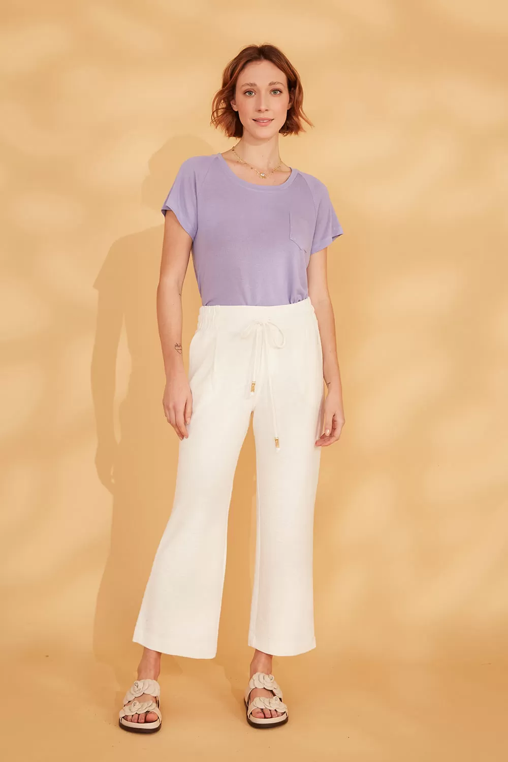 Hidrogênio - PANTALON PANTS WITH ELASTIC WAIST RAICA OFF WHITE - 19142018 Hidrogênio - PANTALON PANTS WITH ELASTIC WAIST RAICA OFF WHITE - 19142018