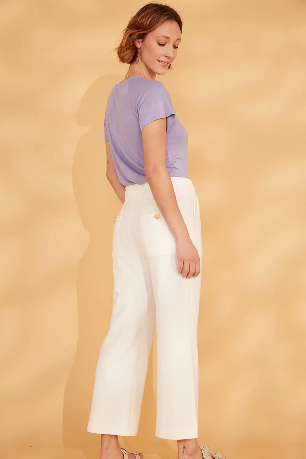 Hidrogênio - PANTALON PANTS WITH ELASTIC WAIST RAICA OFF WHITE - 19142018 Hidrogênio - PANTALON PANTS WITH ELASTIC WAIST RAICA OFF WHITE - 19142018