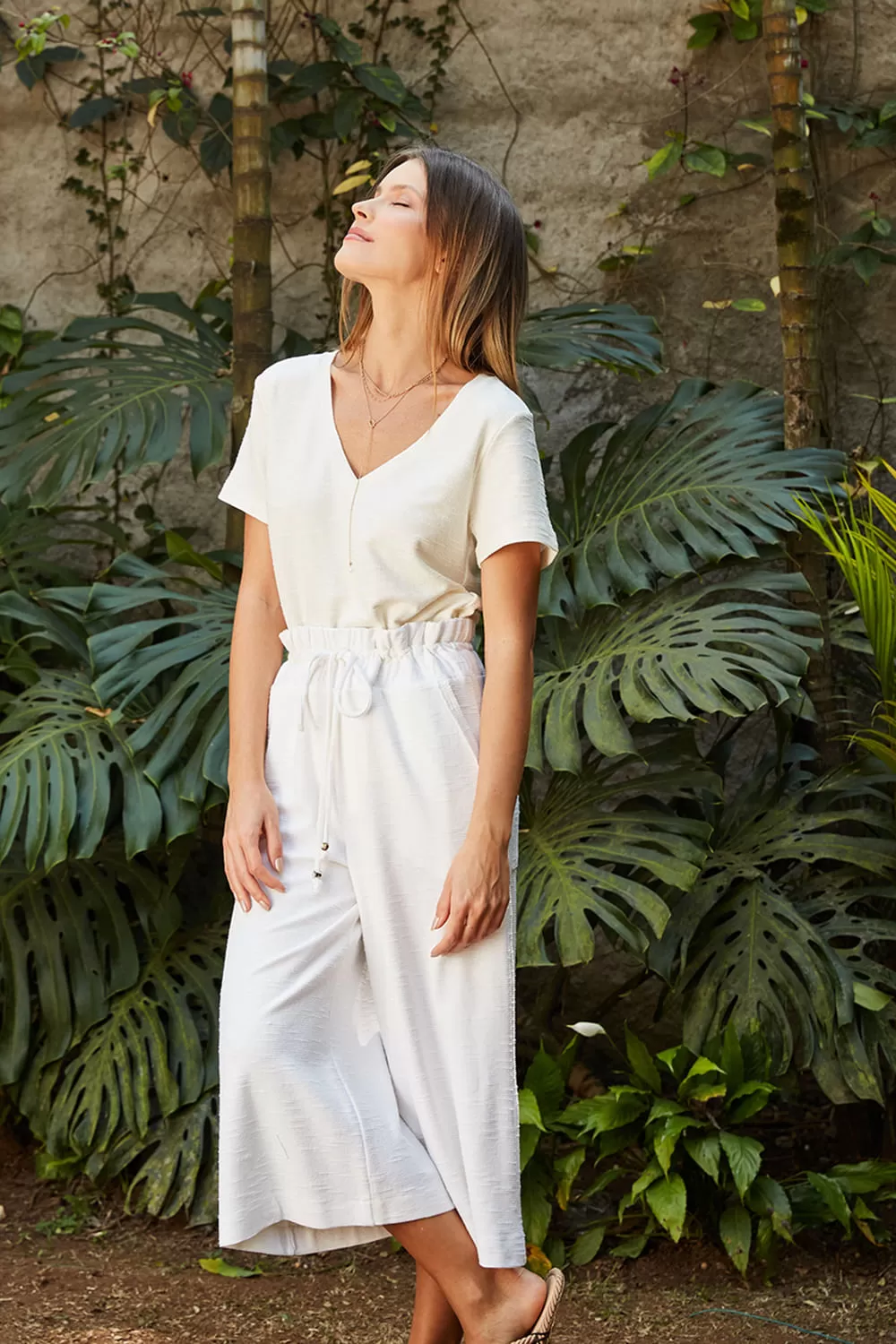 Hidrogênio - CELINE OFF WHITE PANTACOURT TROUSERS - 19175002 Hidrogênio - CELINE OFF WHITE PANTACOURT TROUSERS - 19175002