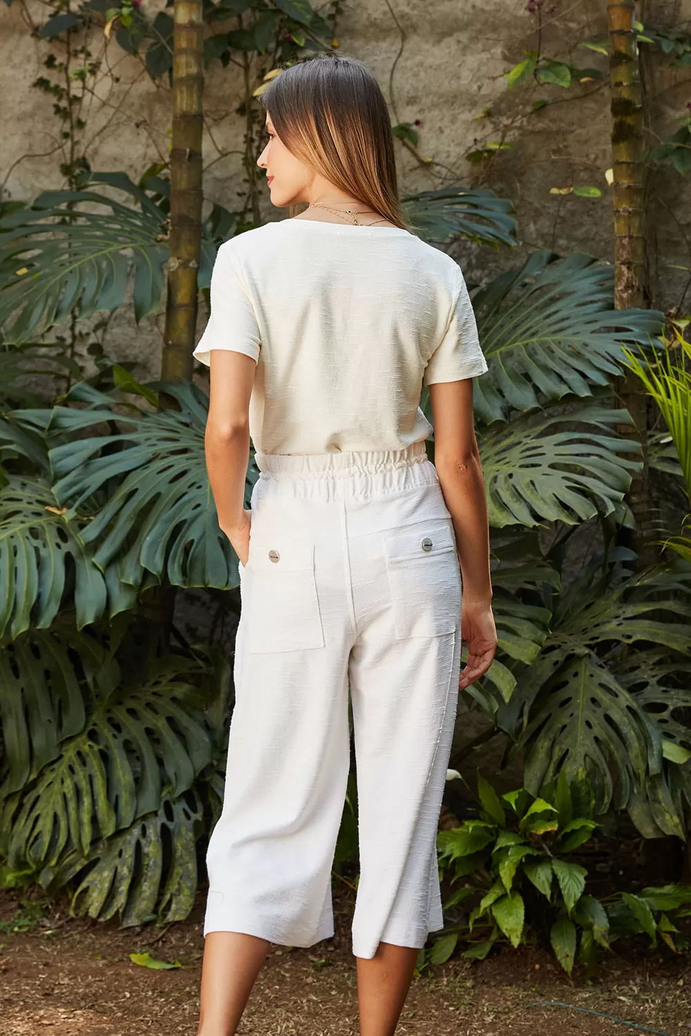 Hidrogênio - CELINE OFF WHITE PANTACOURT TROUSERS - 19175002 Hidrogênio - CELINE OFF WHITE PANTACOURT TROUSERS - 19175002