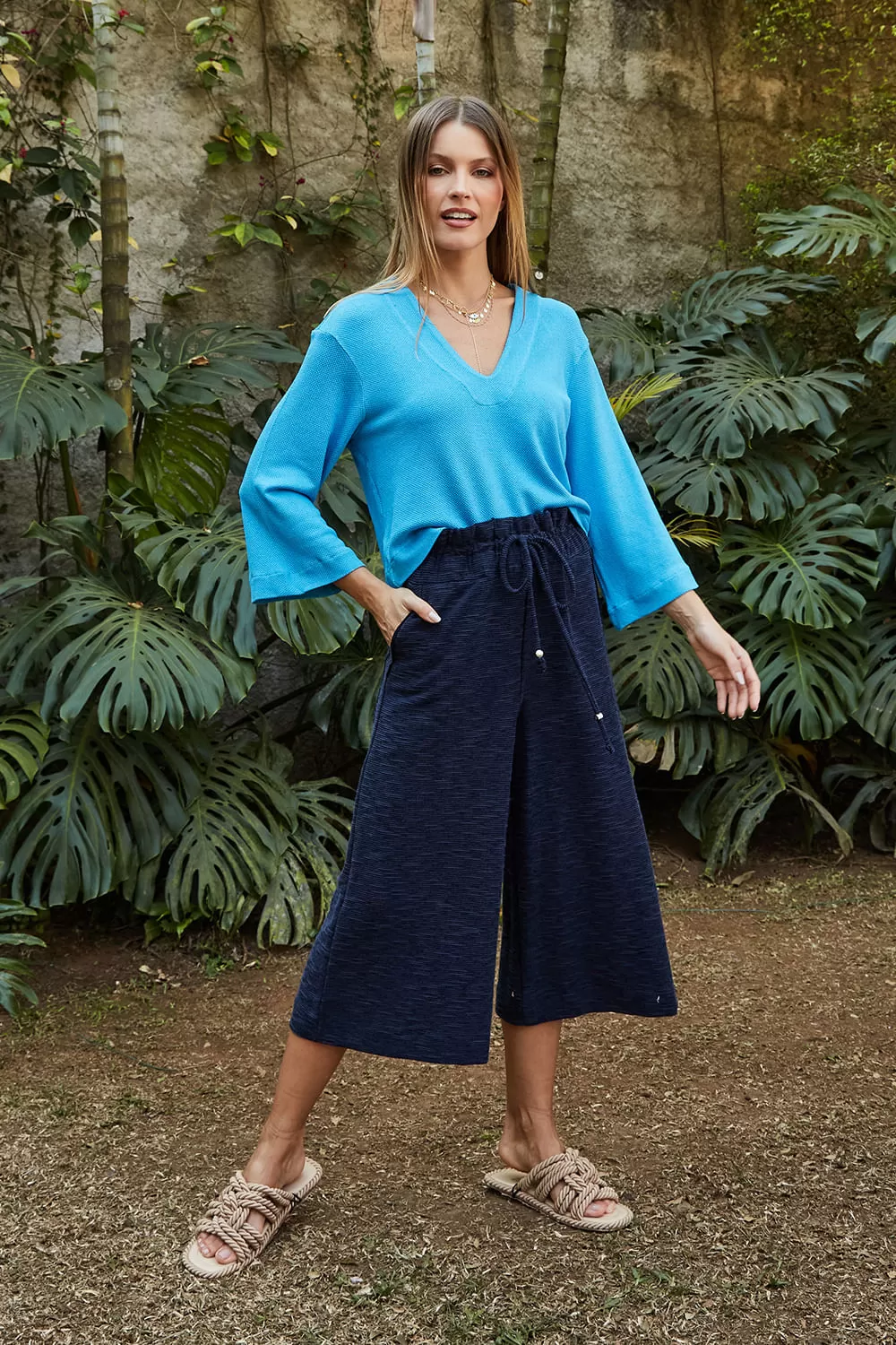 Hidrogênio - CELINE MARINO PANTACOURT TROUSERS - 19175004 Hidrogênio - CELINE MARINO PANTACOURT TROUSERS - 19175004