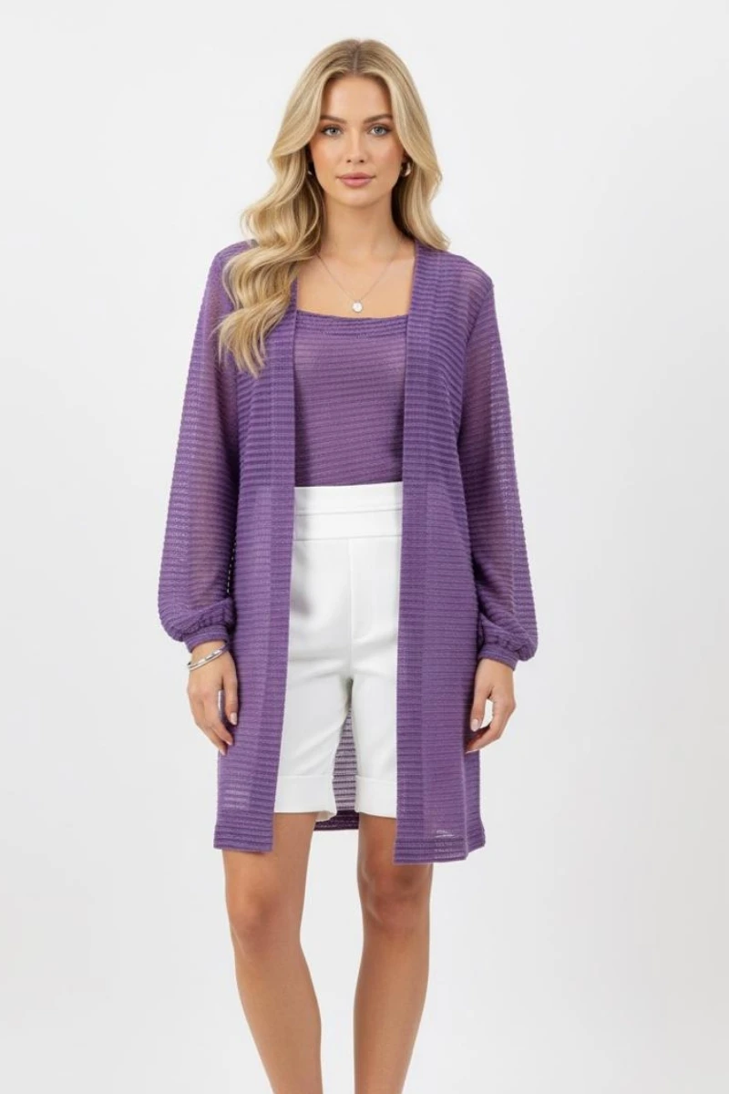 Hidrogênio - TWINSET WITH TANK AND Sash VALERIA - 19224447 Hidrogênio - TWINSET WITH TANK AND Sash VALERIA - 19224447