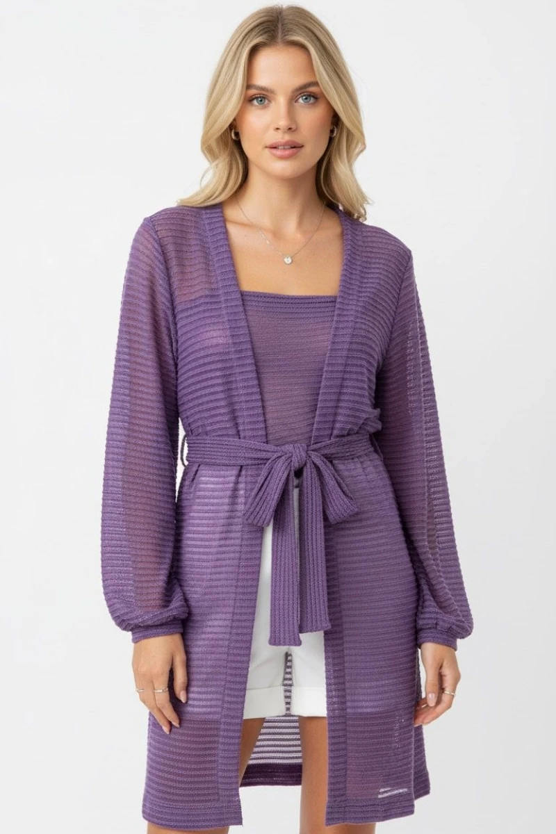 Hidrogênio - TWINSET WITH TANK AND Sash VALERIA - 19224447 Hidrogênio - TWINSET WITH TANK AND Sash VALERIA - 19224447