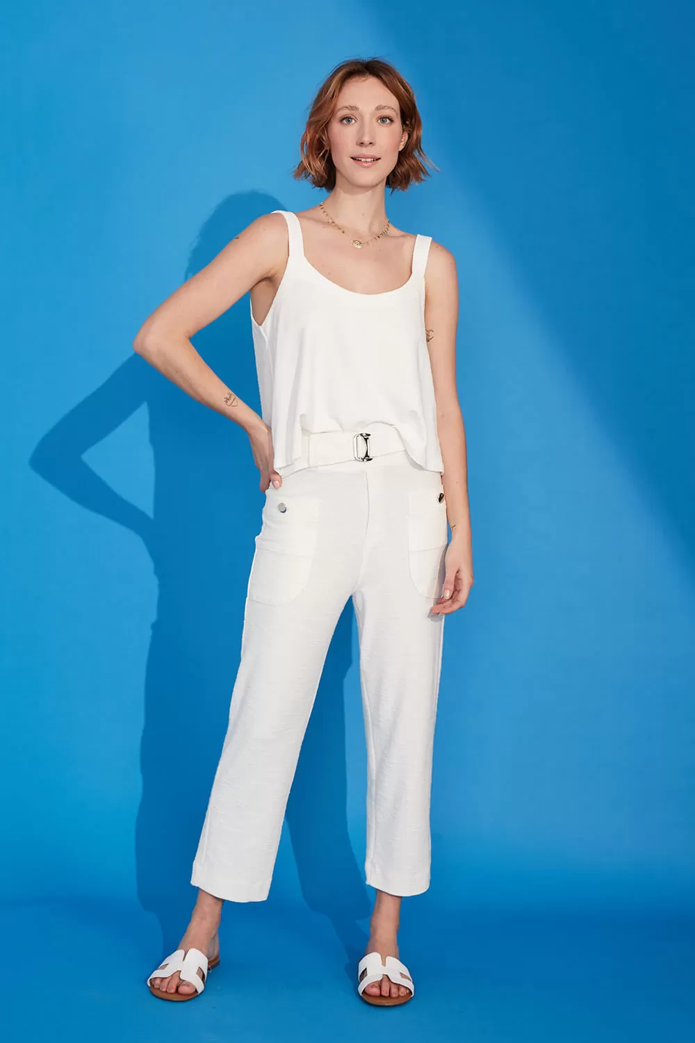 Hidrogênio - ISIS OFF WHITE TROUSERS - 19085018 Hidrogênio - ISIS OFF WHITE TROUSERS - 19085018