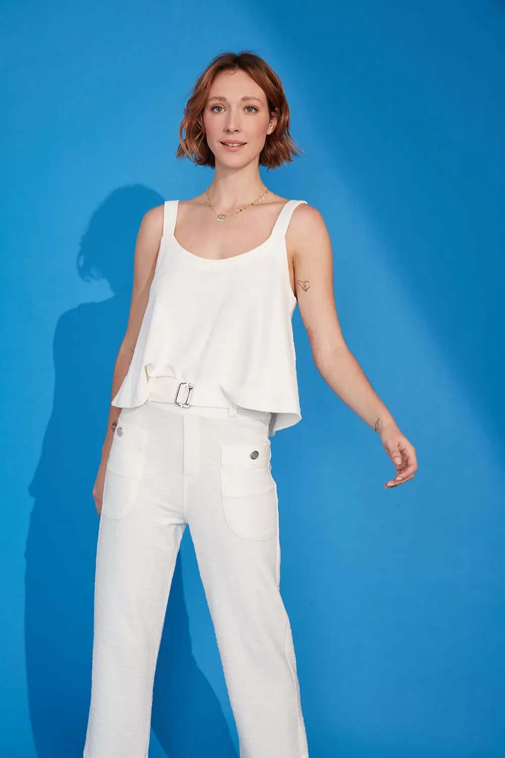 Hidrogênio - ISIS OFF WHITE TROUSERS - 19085018 Hidrogênio - ISIS OFF WHITE TROUSERS - 19085018