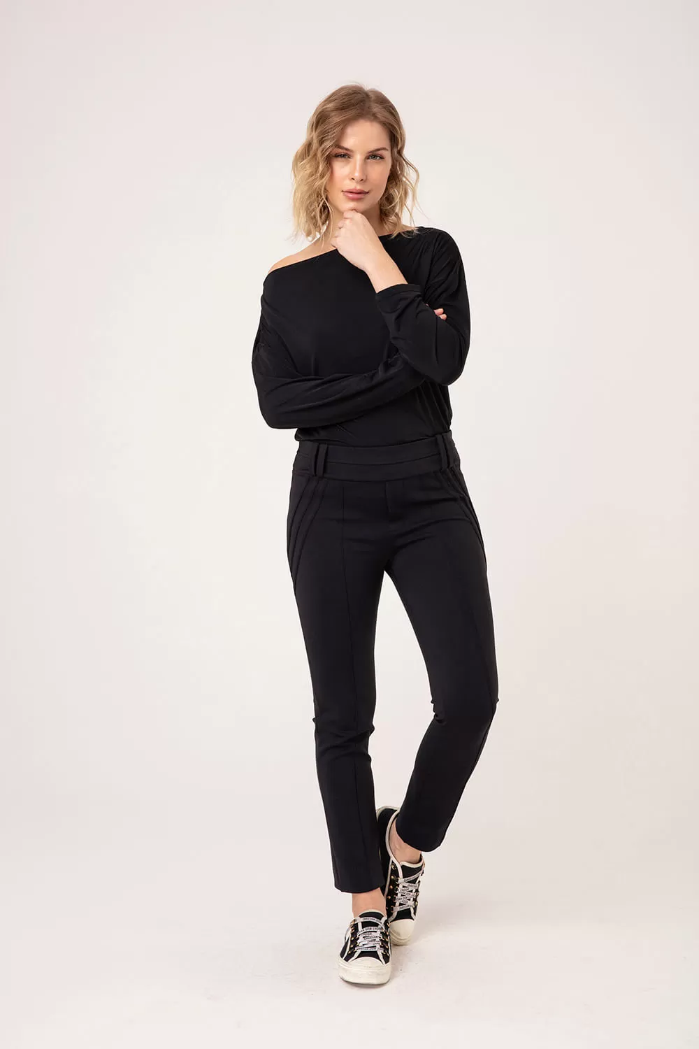 Hidrogênio - ZAIRA FISHERMAN PANTS BLACK - 17858001 Hidrogênio - ZAIRA FISHERMAN PANTS BLACK - 17858001