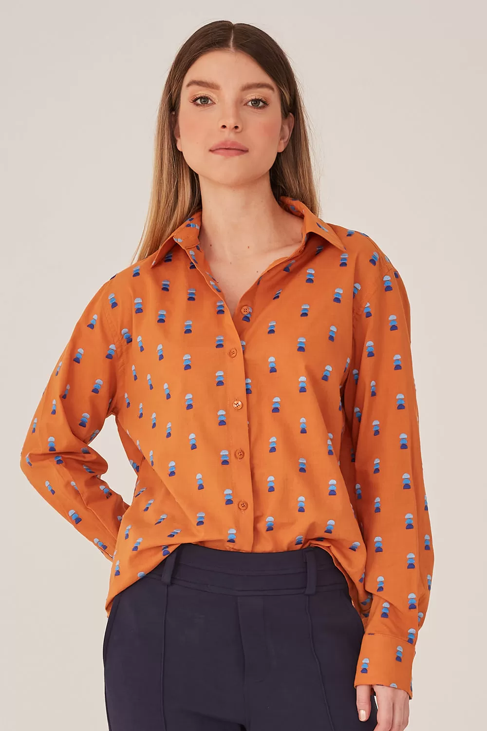 Hidrogênio - CARAMEL EMBROIDERED SHIRT - 19314029 Hidrogênio - CARAMEL EMBROIDERED SHIRT - 19314029