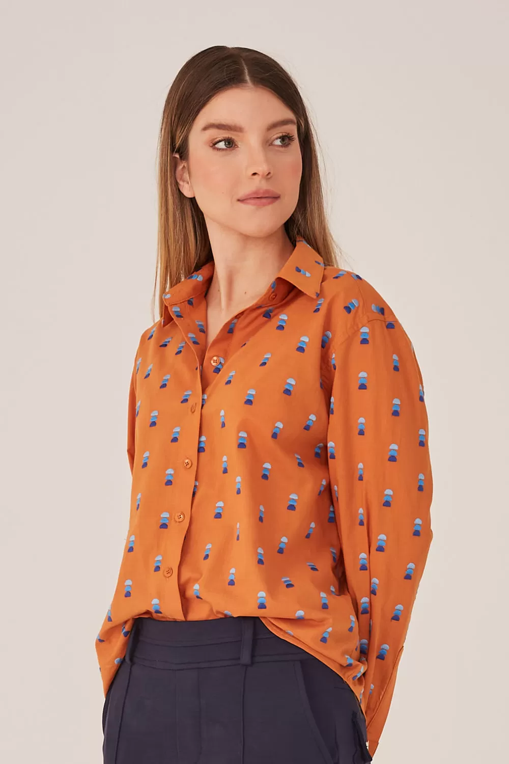 Hidrogênio - CARAMEL EMBROIDERED SHIRT - 19314029 Hidrogênio - CARAMEL EMBROIDERED SHIRT - 19314029
