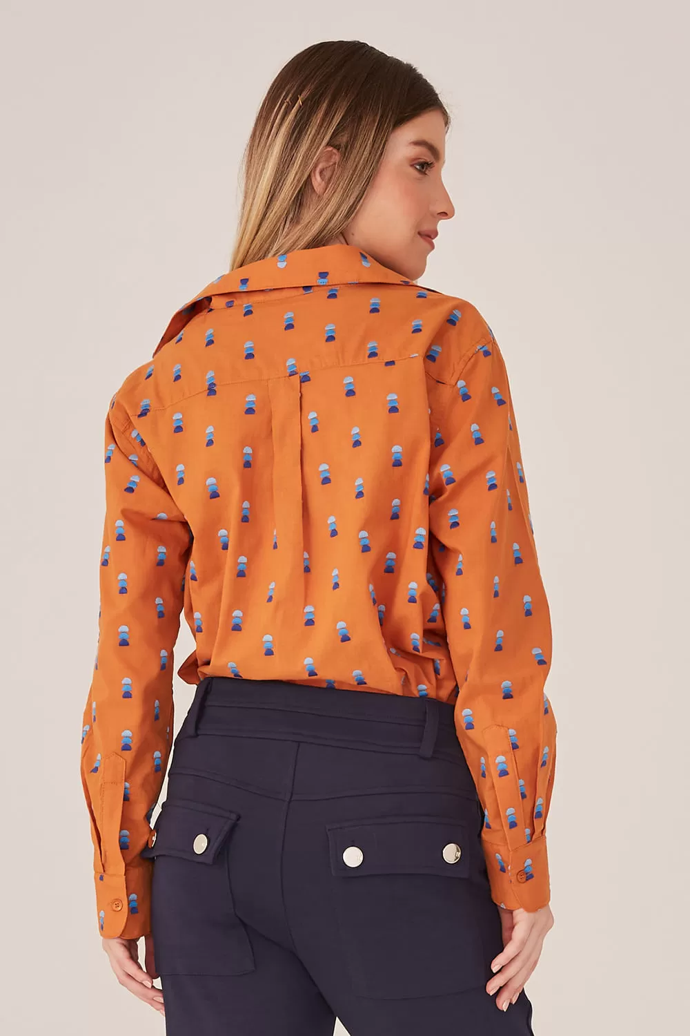 Hidrogênio - CARAMEL EMBROIDERED SHIRT - 19314029 Hidrogênio - CARAMEL EMBROIDERED SHIRT - 19314029
