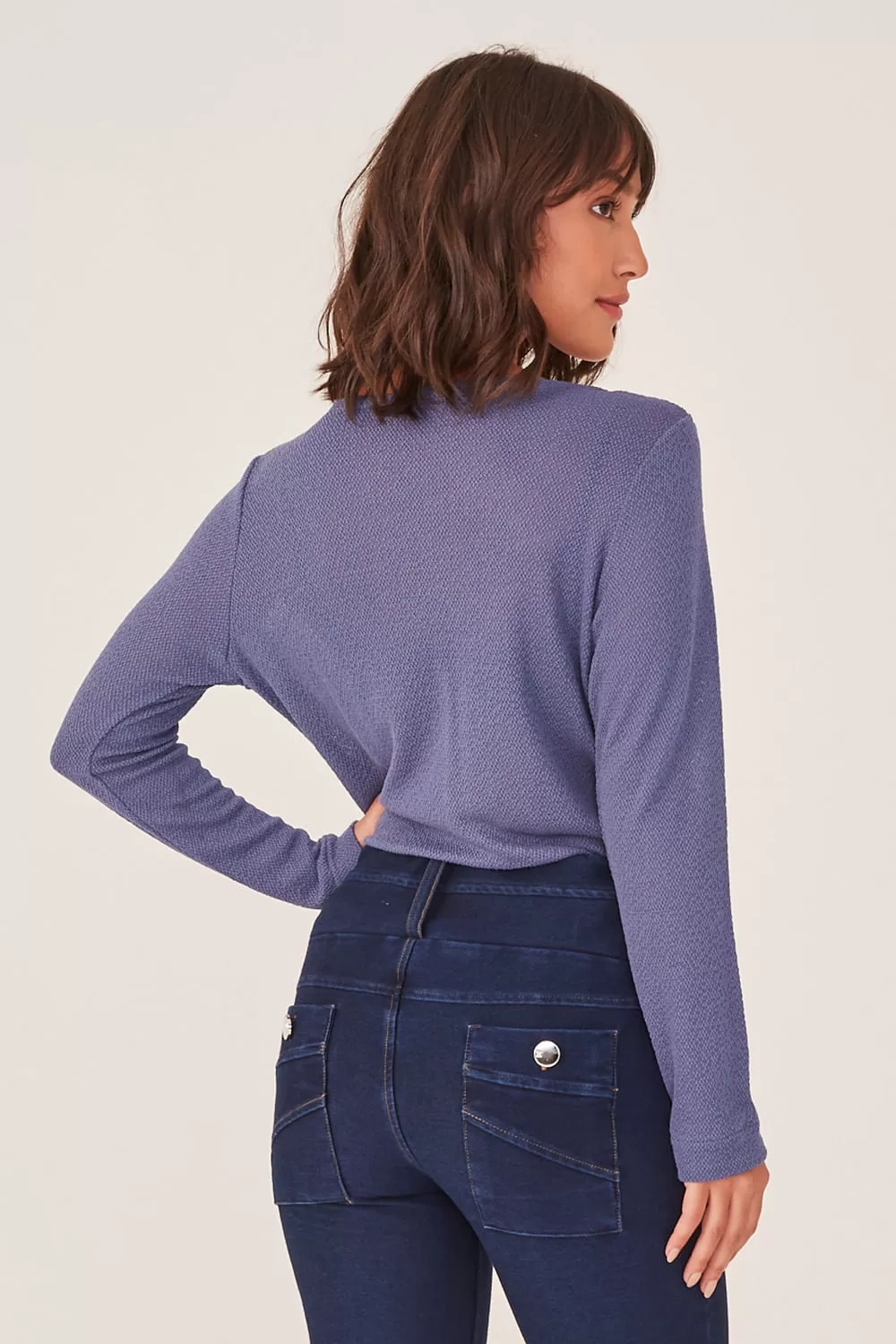 Hidrogênio - JEANS CROSS-BREAK BLOUSE - 19337042 Hidrogênio - JEANS CROSS-BREAK BLOUSE - 19337042