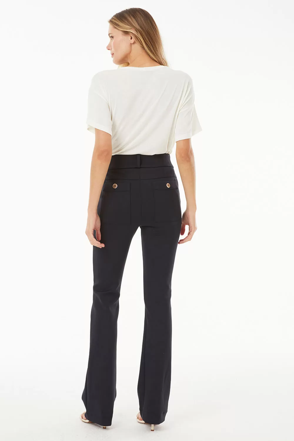 Hidrogênio - BLACK FLORA STRAIGHT TROUSERS - 19325001 Hidrogênio - BLACK FLORA STRAIGHT TROUSERS - 19325001