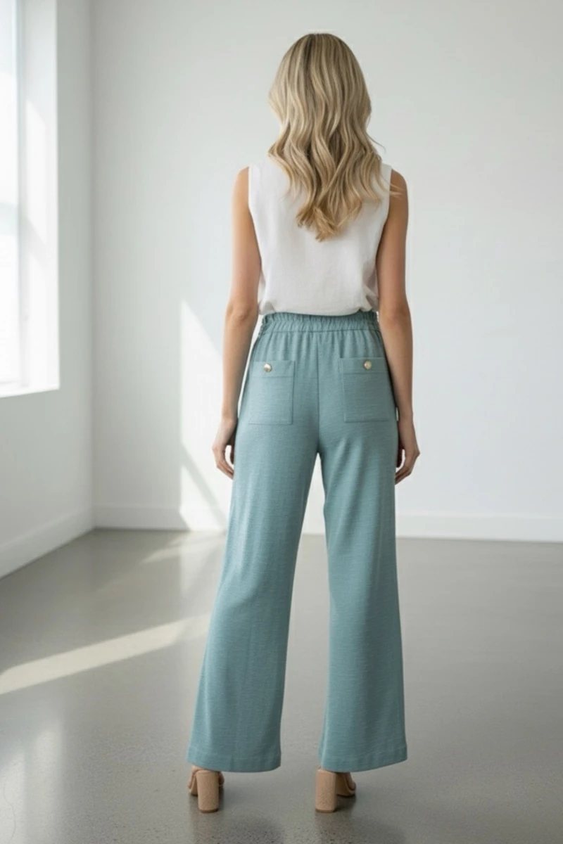 Hidrogênio - TIFFANY BLUE SUELI PANTS - 18942428