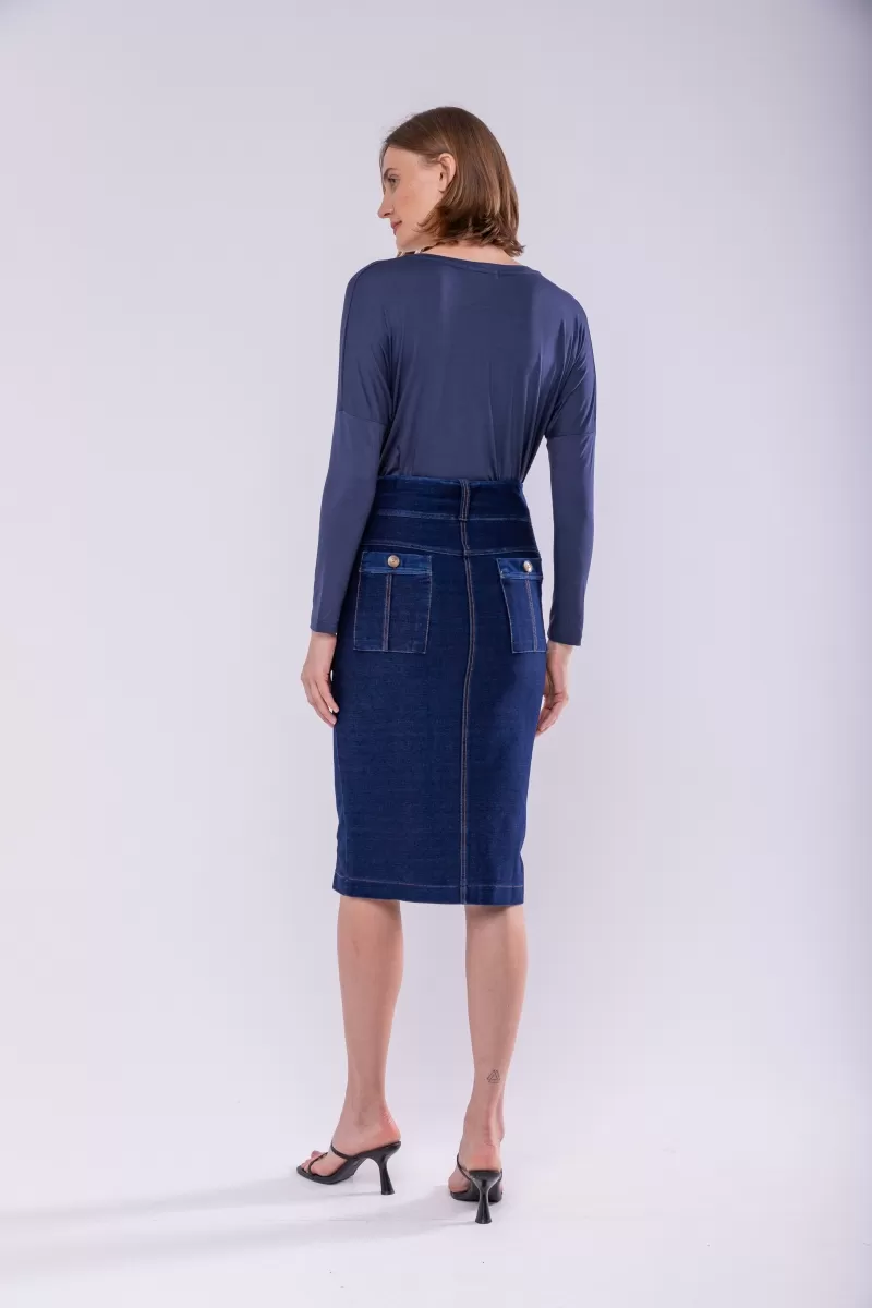 Hidrogênio - PENCIL SKIRT WITH CUTOUTS - 18377042 Hidrogênio - PENCIL SKIRT WITH CUTOUTS - 18377042