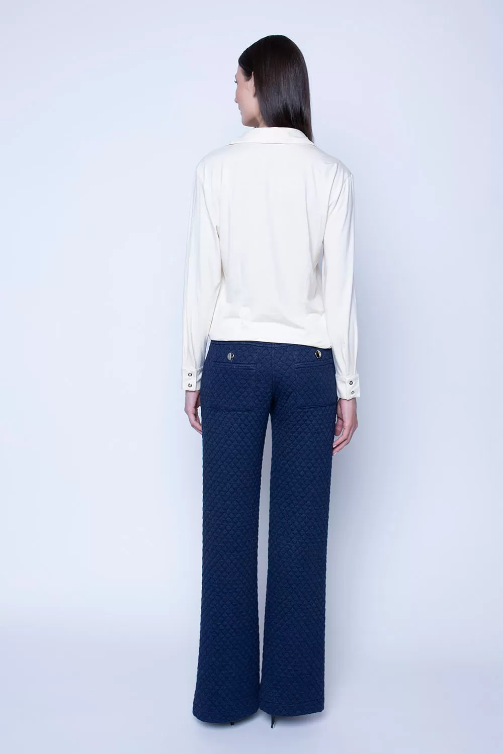 Hidrogênio - CLAUDETE JEANS FLARE PANTS - 19428004