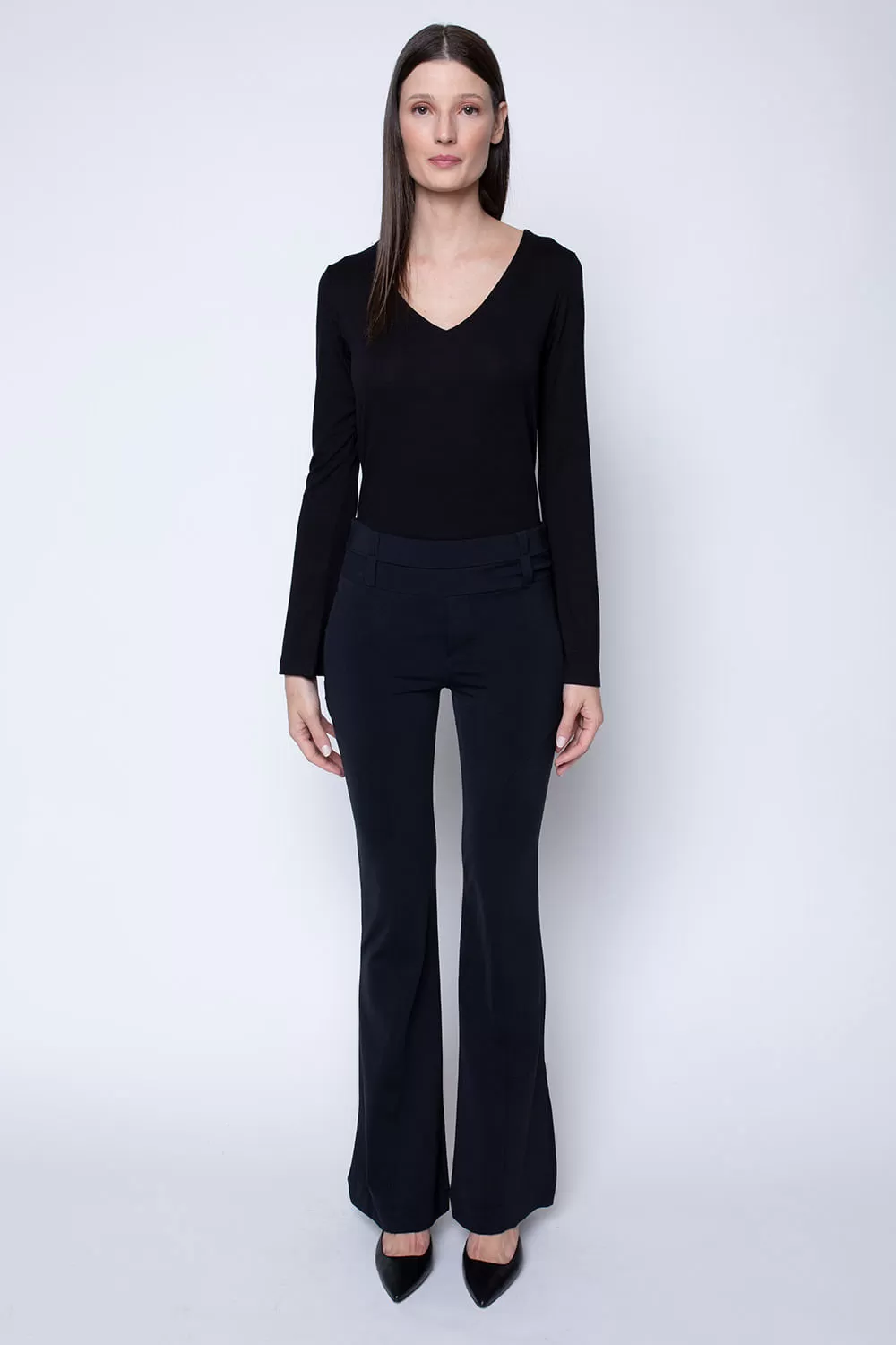 Hidrogênio - BLACK CARMEN FLARE PANTS - 19411001 Hidrogênio - BLACK CARMEN FLARE PANTS - 19411001