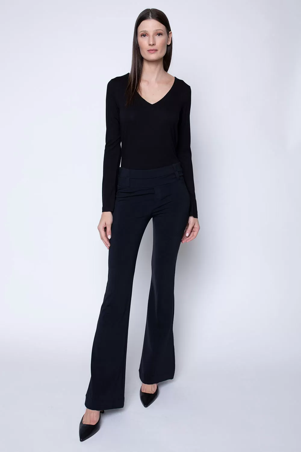 Hidrogênio - BLACK CARMEN FLARE PANTS - 19411001 Hidrogênio - BLACK CARMEN FLARE PANTS - 19411001