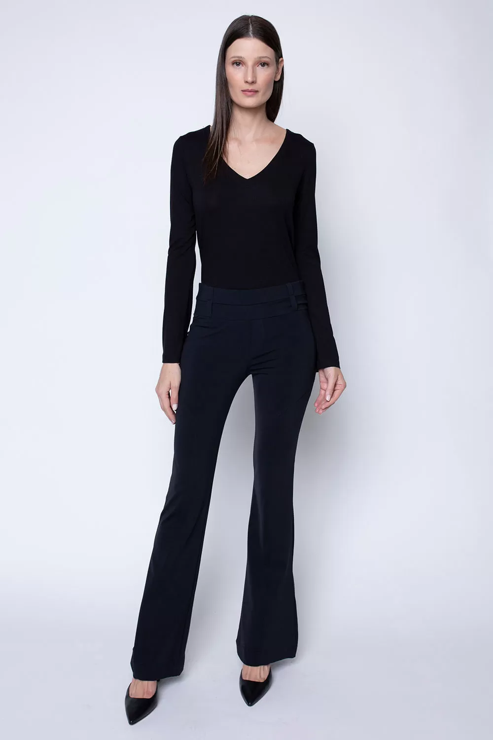Hidrogênio - BLACK CARMEN FLARE PANTS - 19411001 Hidrogênio - BLACK CARMEN FLARE PANTS - 19411001