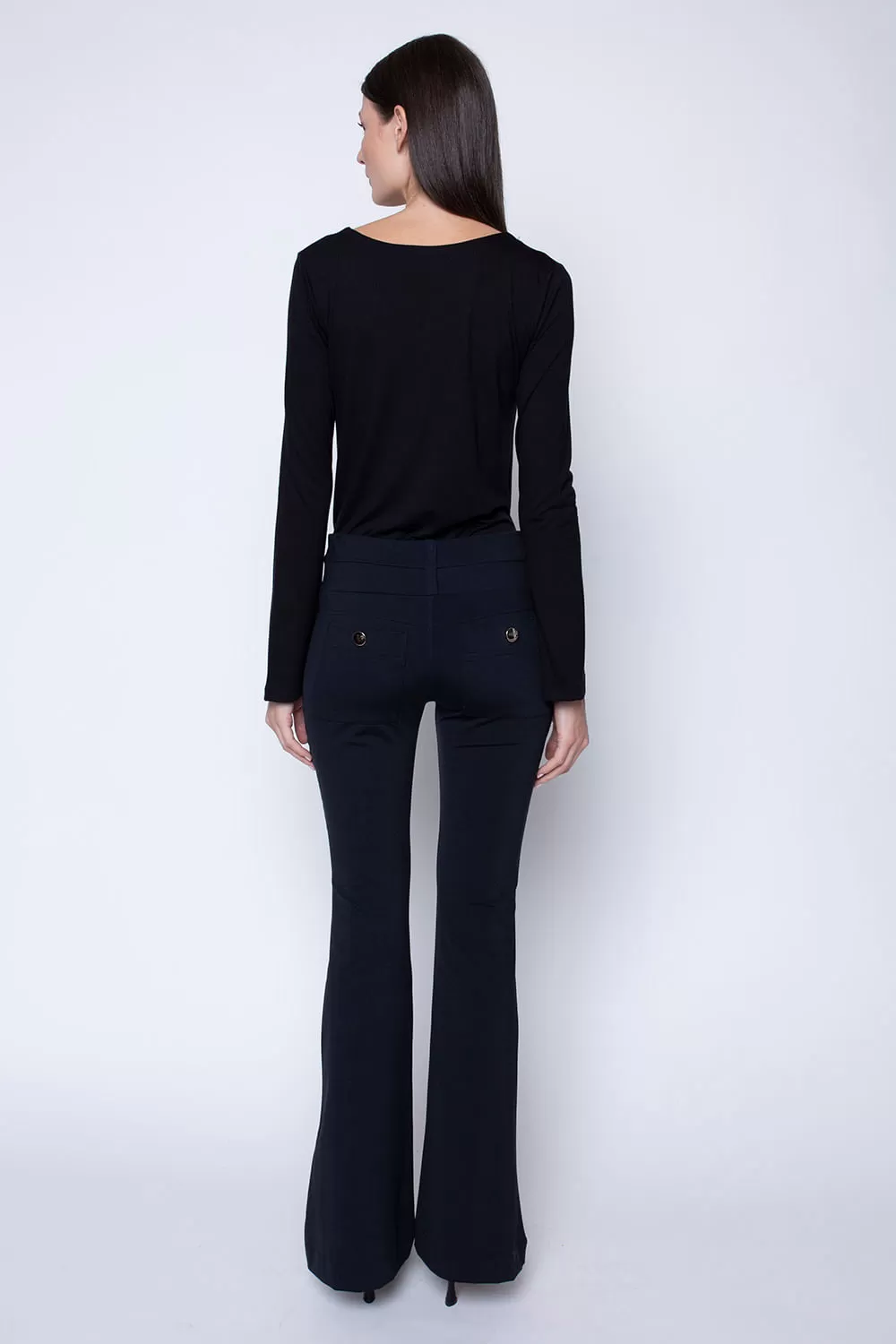 Hidrogênio - BLACK CARMEN FLARE PANTS - 19411001 Hidrogênio - BLACK CARMEN FLARE PANTS - 19411001