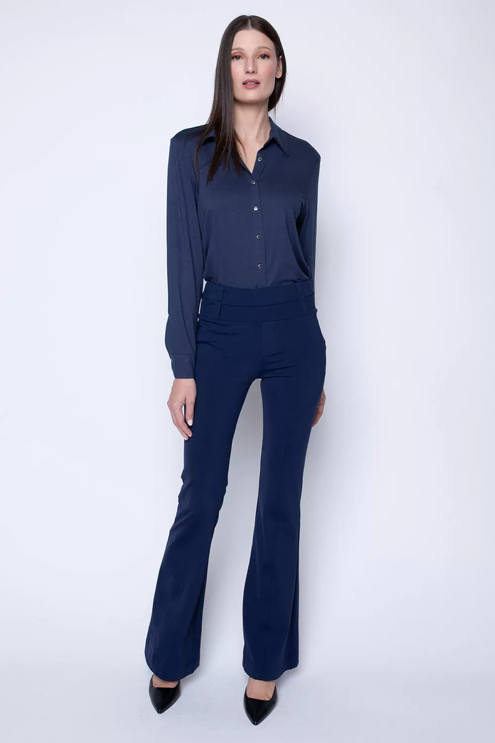 Hidrogênio - CARMEM ECLIPSE FLARE TROUSERS - 19411207 Hidrogênio - CARMEM ECLIPSE FLARE TROUSERS - 19411207