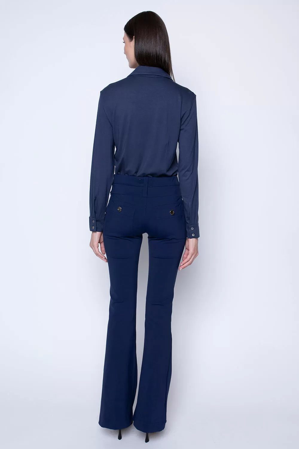 Hidrogênio - CARMEM ECLIPSE FLARE TROUSERS - 19411207 Hidrogênio - CARMEM ECLIPSE FLARE TROUSERS - 19411207